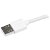 StarTech 1m Right Angled Lightning to USB Charge & Sync Cable - White