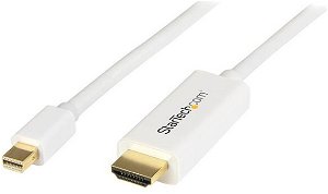 StarTech 1m 4k Mini DisplayPort Male to HDMI Male Passive Adapter - White