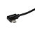 StarTech 1m USB 2.0 USB-C Male to Right Angle Male Cable - Black