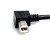 StarTech 0.9m USB-A Right Angle to B Right Angle USB Cable - Black