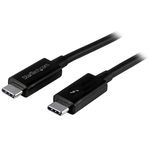 StarTech 1m Thunderbolt 3 USB-C Male to Male Cable - Black