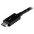StarTech 1m Thunderbolt 3 USB-C Male to Male Cable with 100W Power Delivery - Black