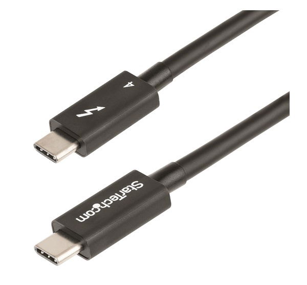 Startech 1M USB-C Thunderbolt 4 Cable with 100W Power Delivery - Black