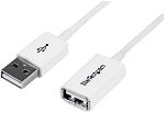 StarTech 1m USB 2.0 Male to Female Extension Cable - White