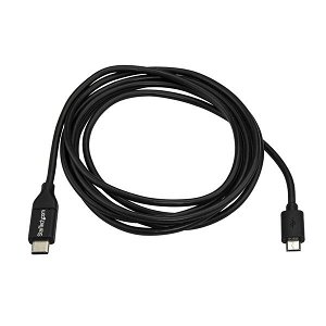 StarTech 1m USB 2.0 USB-C Male to Micro-B Male Cable - Black