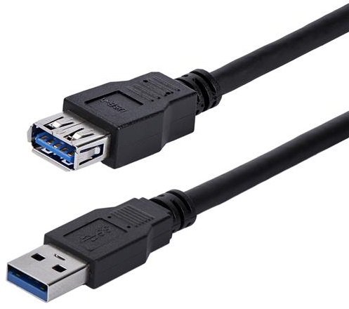 StarTech 1m SuperSpeed USB 3.0 Type-A Male to Type-A Female Extension Cable - Black
