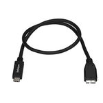 StarTech 1m USB 3.1 USB-C Male to Micro-B Male Cable - Black