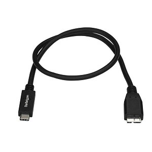 StarTech 1m USB 3.1 USB-C Male to Micro-B Male Cable - Black