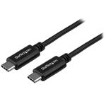 StarTech 1m USB-C Male to Male USB 2.0 Cable - Black