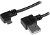 StarTech 1m USB 2.0 Right Angle Type-A Male to Right Angle Micro-B Male Cable - Black
