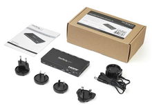 view StarTech 2 Port 4K HDMI Splitter with Built-In Scaler - Black