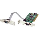 StarTech 2 Port PCI Low Profile DB-9 RS232 Serial Adapter Card