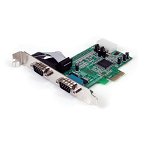 StarTech PCI Express to 2 Port DB9 RS232 Serial Adapter Card