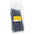 StarTech 20cm Cable Zip Ties UL Listed Black - 100 Pack