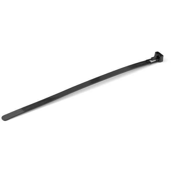 StarTech 20cm Reusable Nylon Cable Ties Black - 100 Pack