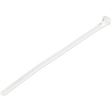 view StarTech 15cm Reusable Nylon Cable Ties White - 100 Pack