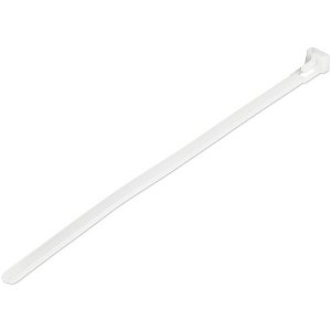 StarTech 20cm Reusable Nylon Cable Ties White - 100 Pack