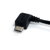StarTech 1.8m USB-A to Left Angle USB Micro-B Charge & Sync Cable - Black