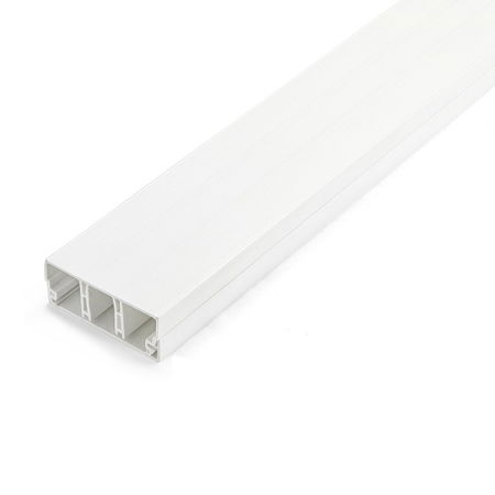 StarTech 2M Solid Cable Management Raceway with Cover - White