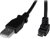 StarTech 2m USB 2.0 Type-A Male to Down Angle Micro-B Male Cable - Black