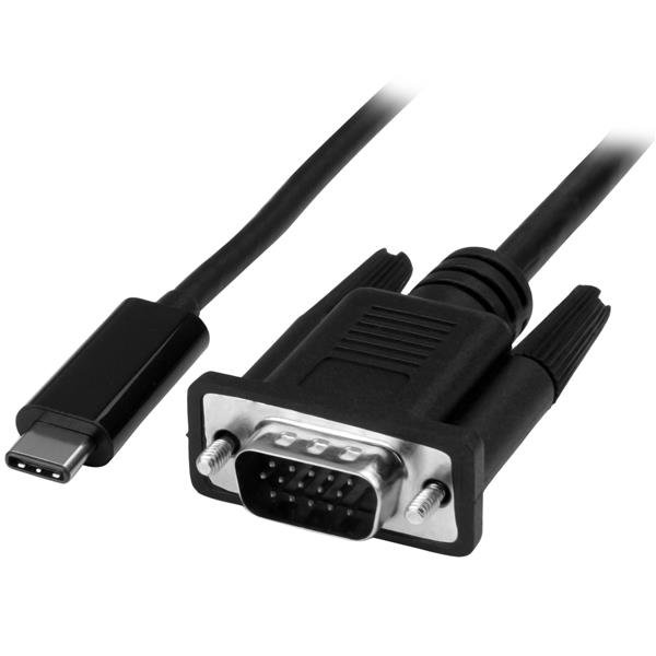 Startech 2m USB-C to VGA Cable - Black