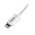 StarTech 2m USB 2.0 to Lightning Braided Charge & Sync Cable - White
