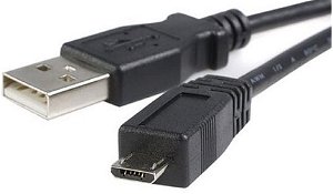 StarTech 2m USB 2.0 Micro-B Male to Type-A Male - Black