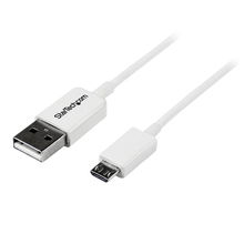 view StarTech 2m USB to Micro USB PVC Cable - White