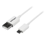 StarTech 1m Micro USB to USB PVC Cable - White