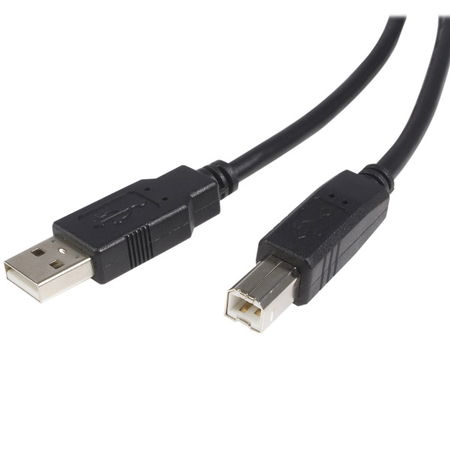 StarTech 1.8m USB 2.0 Certified A to B Cable - Black