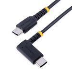 StarTech 15cm USB-C Charging Cable Right Angle - Black