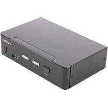 view StarTech 2-Port HDMI KVM Switch - Space Gray
