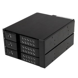 StarTech 3 Bay Aluminum Trayless Hot Swap Mobile Rack Backplane for 3.5in SAS II/SATA III