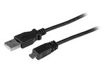 StarTech 3ft USB-A to Micro USB-B Cable - Black