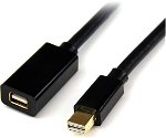 StarTech 0.9m Mini DisplayPort Male to Female Extension Cable - Black