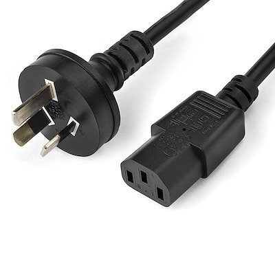 StarTech 3m 3 Pin Plug to IEC Female Plug Power Cord Cable