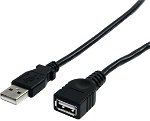 StarTech 3m USB 2.0 USB Type-A Male to USB Type-A Female Extension Cable - Black