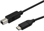 StarTech 3m USB 2.0 USB-C Male to Type-B Male Cable - Black