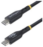StarTech 3m USB-C 240W Power Delivery Charging Cable - Black