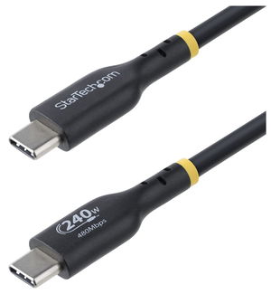 StarTech 3m USB-C 240W Power Delivery Charging Cable - Black