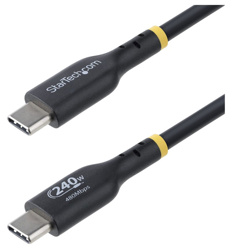 StarTech 3m USB-C 240W Power Delivery Charging Cable - Black