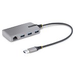 StarTech 3-Port USB-A Hub with Ethernet Adapter