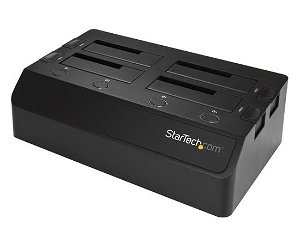 StarTech USB 3.1 4-Bay Hard Drive Docking Station for 2.5 & 3.5 Inch SATA Drive