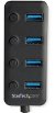 StarTech 4 Port USB 3.0 Bus Powered USB Hub with Individual On & Off Switches