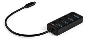 StarTech 4 Port USB-C Bus Powered USB Hub with Individual On & Off Switches