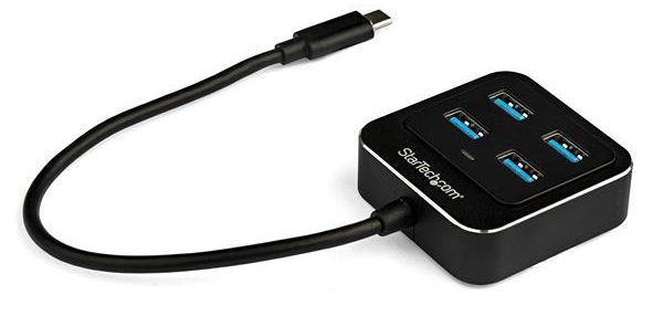 StarTech USB 3.1 USB-C to 4x USB Type-A Hub - Black