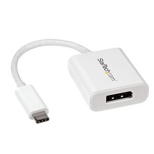 StarTech 4K 60Hz USB-C to DisplayPort Adapter - White