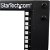 StarTech 12RU Adjustable-Depth 4-Post Open-Frame Server Cabinet with Castors, Levellers & Cable Management Hooks