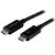 StarTech 0.5m Thunderbolt 3 USB-C Male to Male Cable - Black