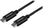 StarTech 0.5m USB-C Male to Male USB 2.0 Cable - Black